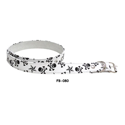 Belt White Skull/Star