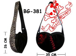 Handbag Broken Heart Black/Red
