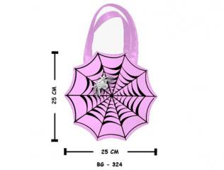 Handbag Spider Web Pink Small