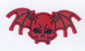 Bad skull red