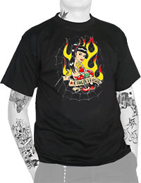 Girl with Flames