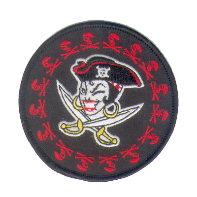 Patch Pirate Chick with crossed sables