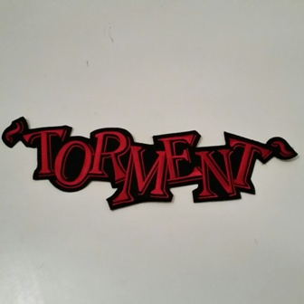 Torment Red  backpatch