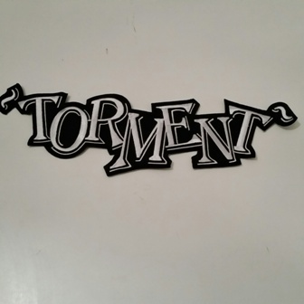 Torment White backpatch